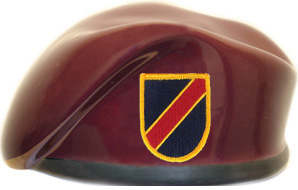 18th Personnel Group Ceramic Beret With Flash